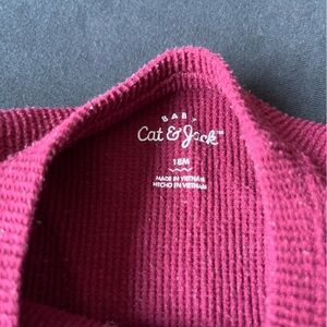Cat & Jack Women's Deep Red Cowl Neck Sweater